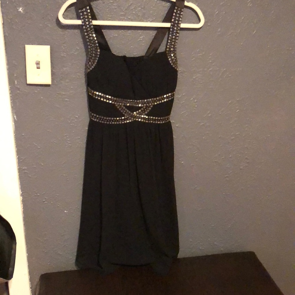 Formal Black midi dress.